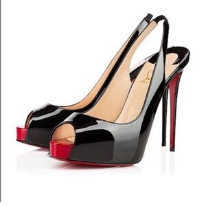 Private Number Louboutin slingbacks